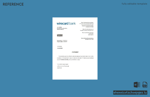 Deutschland Wirecard-Verschluss-Referenzmuster-Vorschau